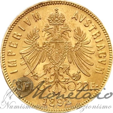20 Francs 1892 Austria (Marengo)
