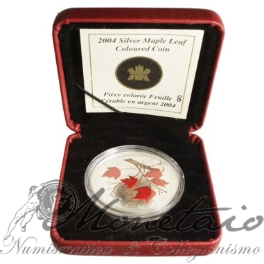 5 Dollari 2004 Proof "Maple Leaf"