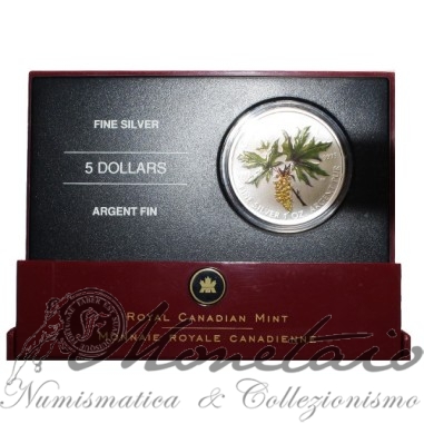 5 Dollari 2005 Proof "Maple Leaf"