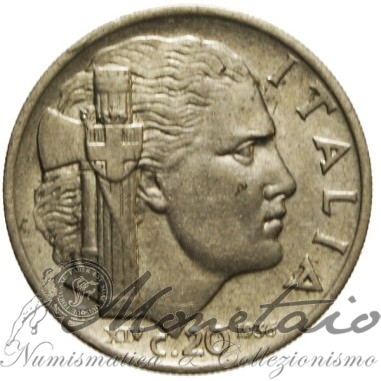 20 Centesimi 1936 "Impero"