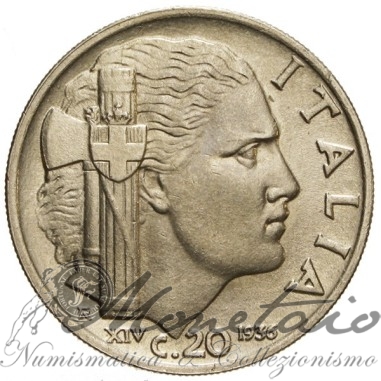 20 Centesimi 1936 "Impero"