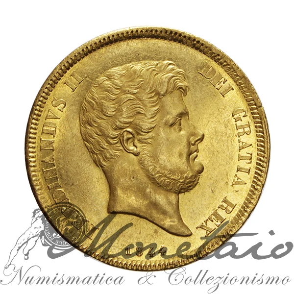 Moneta numismatica in oro da 15 Ducati del 1844